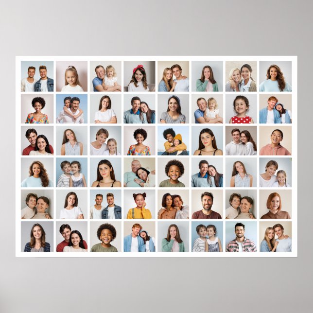 Affiche Créez votre propre collage de 48 photos (Devant)