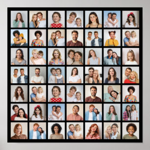 Affiche Créez votre propre collage de 49 photos 