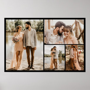 Affiche Créez votre propre collage de 4 photos