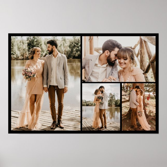 Affiche Créez votre propre collage de 4 photos (Devant)