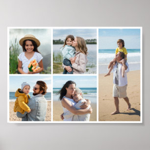 Affiche Créez votre propre collage de 5 photos