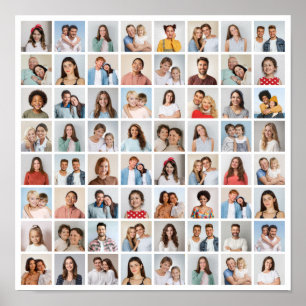 Affiche Créez votre propre collage de 64 photos