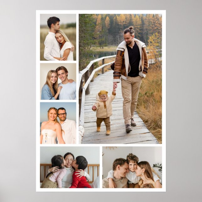 Affiche Créez votre propre collage de 6 photos (Devant)