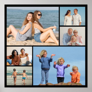Affiche Créez votre propre collage de 6 photos