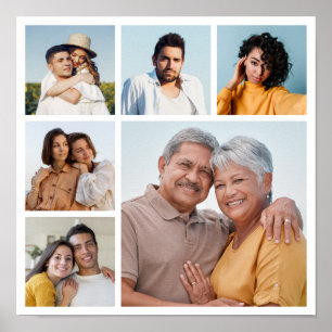 Affiche Créez votre propre collage de 6 photos 
