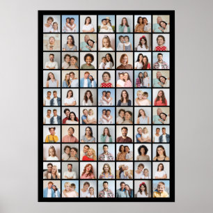 Affiche Créez votre propre collage de 70 photos
