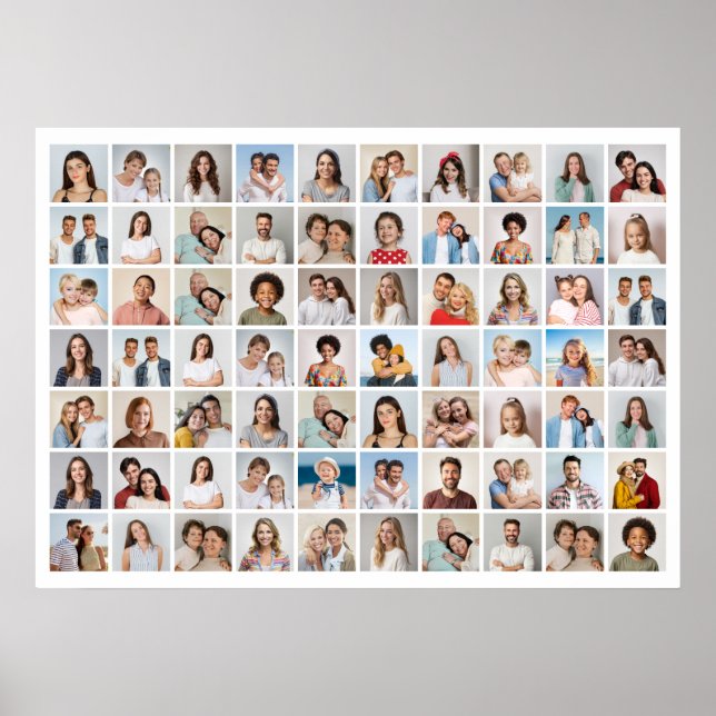 Affiche Créez votre propre collage de 70 photos (Devant)