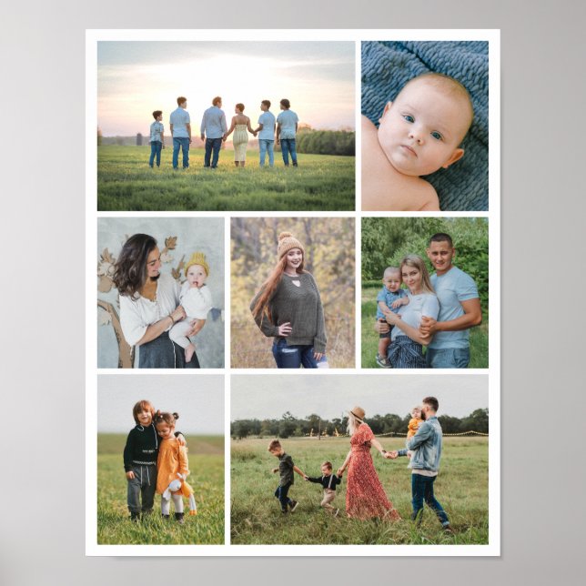 Affiche Créez votre propre collage de 7 photos (Devant)