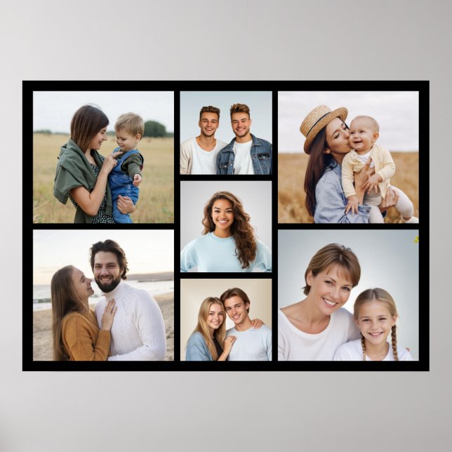 Affiche Créez votre propre collage de 7 photos (Devant)