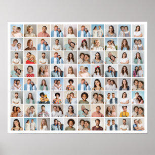Affiche Créez Votre Propre Collage de 80 Photos