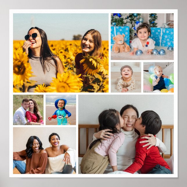 Affiche Créez votre propre collage de 8 photos (Devant)