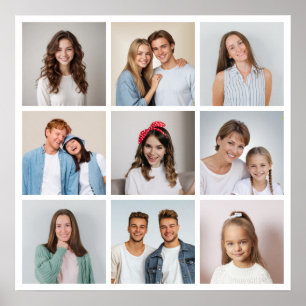 Affiche Créez votre propre collage de 9 photos