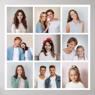 Affiche Créez votre propre collage de 9 photos