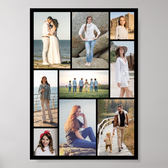 Affiche Créez votre propre collage de 9 photos (Devant)