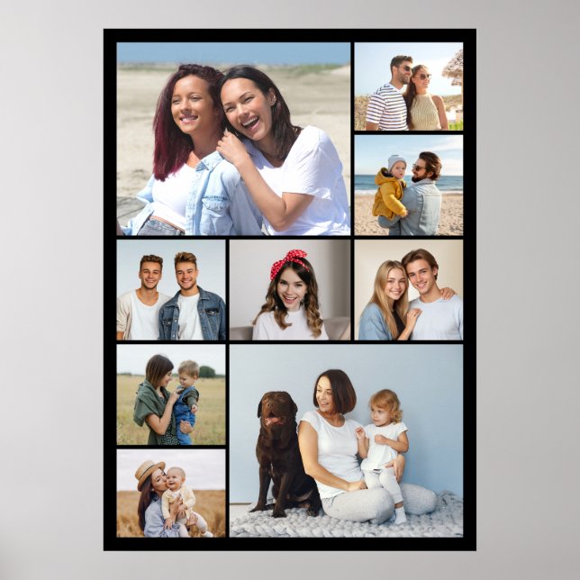 Affiche Créez votre propre collage de 9 photos (Devant)