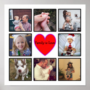 Affiche Créez Votre Propre Collage Photo Personnalisé Avec