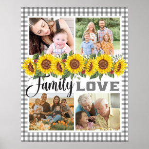 Affiche Créez votre propre collection de famille En vichy