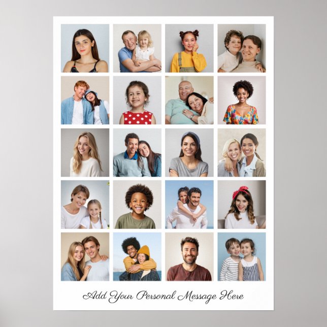 Affiche Créez votre propre collection de photos 20 Ajouter (Devant)