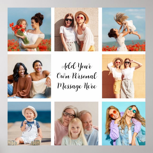 Affiche Créez votre propre collection de photos 8 Ajouter  (Devant)