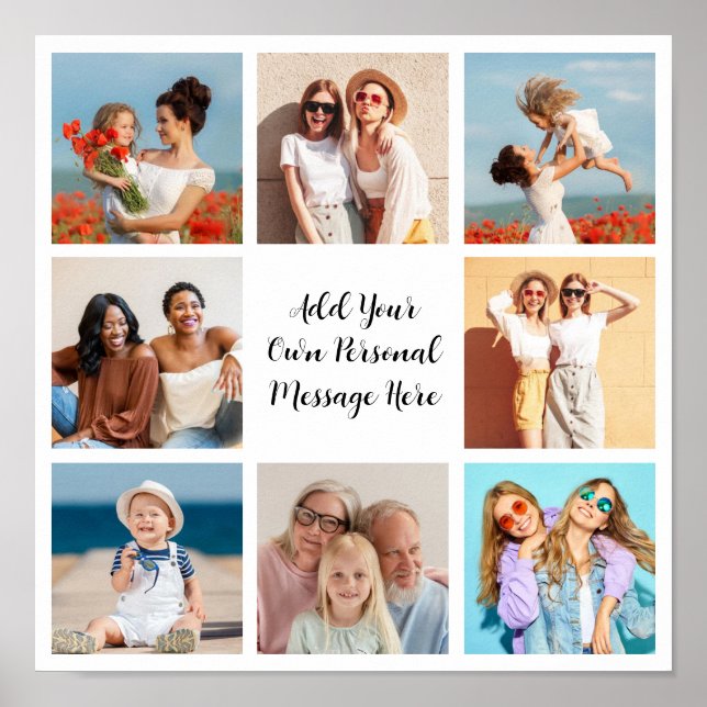 Affiche Créez votre propre collection de photos 8 Ajouter  (Devant)