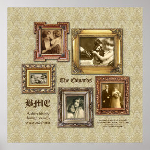 Affiche Créez votre propre collection Ornate Gold Antique 