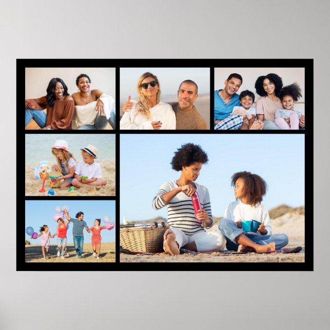 Affiche Créez votre propre collection photo de 6 personnes (Devant)