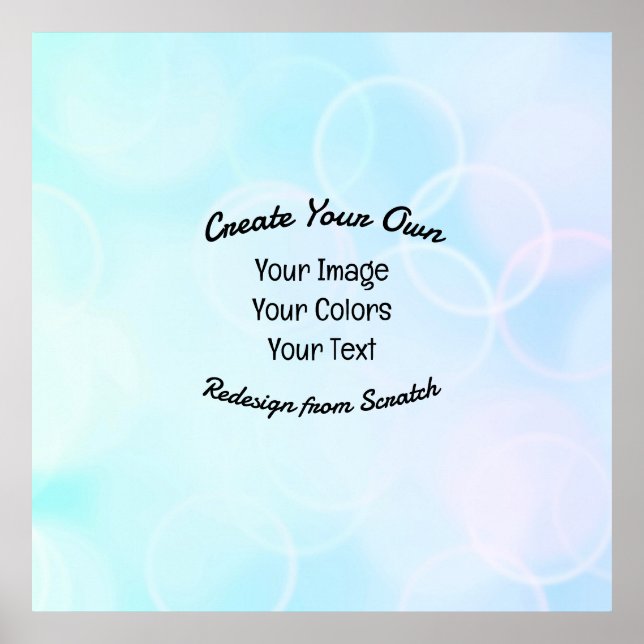 Affiche Créez votre propre conception/logo personnalisé (Devant)