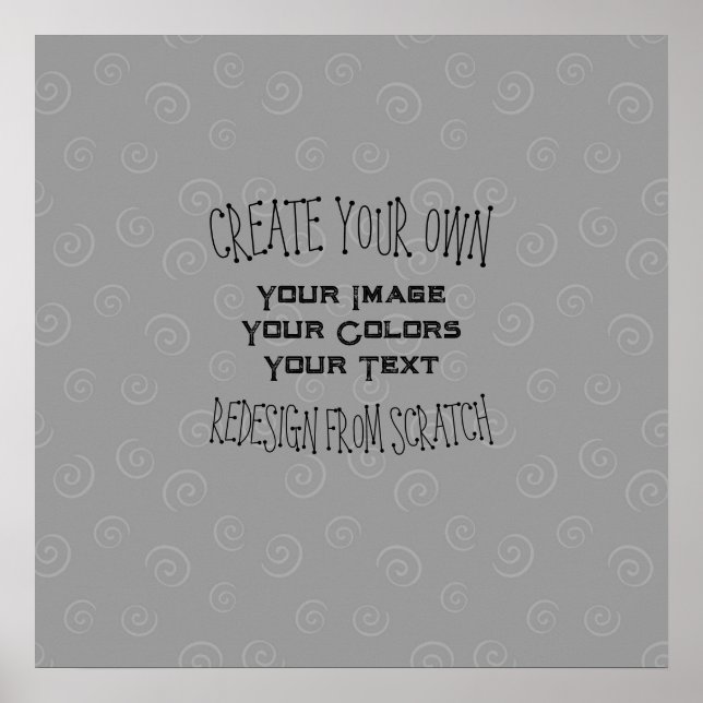 Affiche Créez votre propre conception personnalisée (Devant)