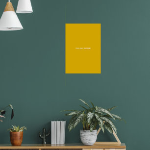 Affiche Créez Votre Propre Conception Personnalisée Jaune