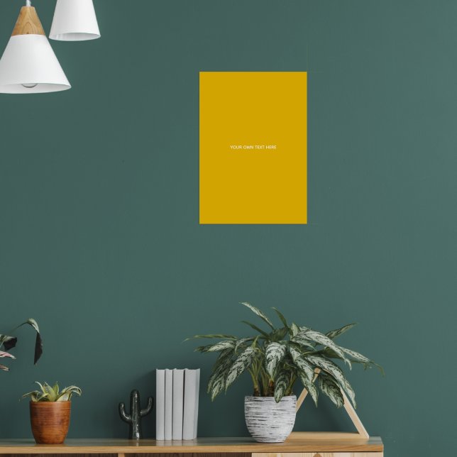 Affiche Créez Votre Propre Conception Personnalisée Jaune (Salon 1)