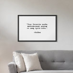 Affiche Créez votre propre devis<br><div class="desc">Créez votre propre devis d'illustration murale personnalisée. Caractéristiques typographie minimaliste de machine à écrire.</div>