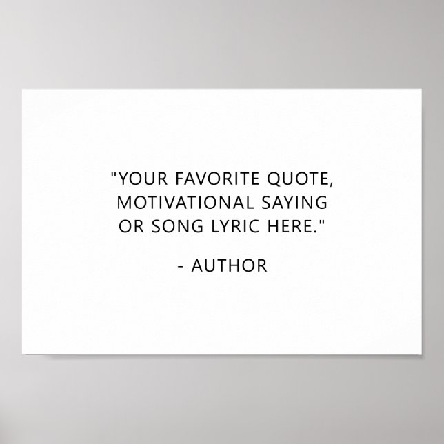 Affiche Créez votre propre devis (Devant)