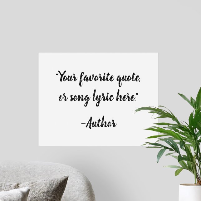 Affiche Créez votre propre devis de calligraphie (Créateur téléchargé)