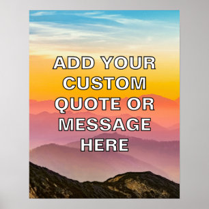 Affiche Créez votre propre devis de motivation