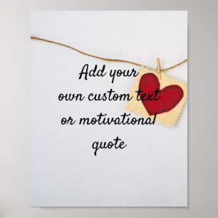Affiche Créez votre propre devis personnalisé - Coeur
