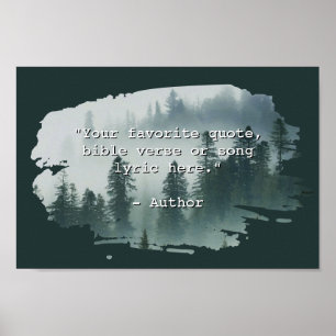 Affiche Créez votre propre devis personnalisé Paysage natu