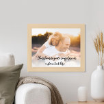 Affiche Créez votre propre devis personnalisé photo<br><div class="desc">Créez votre propre poster de devis personnalisé avec l'une de vos photos préférées. Caractéristiques minimaliste calligraphie script typographie.</div>