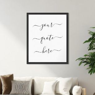 Affiche Créez votre propre devis personnalisé Script éléga