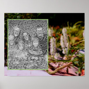 Affiche Créez Votre Propre Fleur Photo Sur Peinture À L'Hu