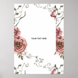 Affiche Créez votre propre floral