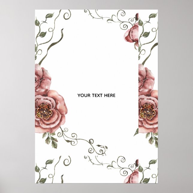 Affiche Créez votre propre floral  (Devant)