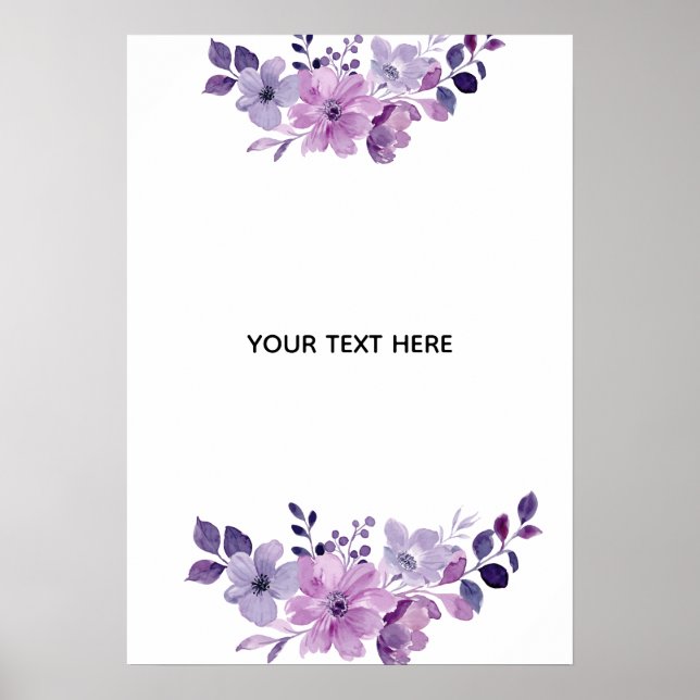Affiche Créez Votre Propre Floral (Devant)