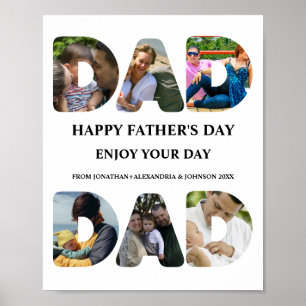Affiche Créez votre propre Happy fête des pères 6 photo co