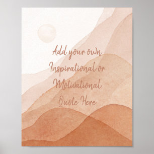 Affiche Créez votre propre motivation Inspiration personna