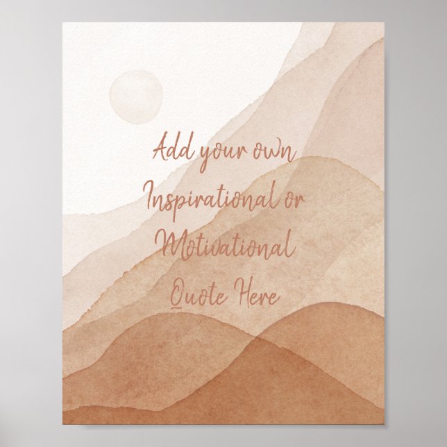 Affiche Créez votre propre motivation Inspiration personna (Devant)