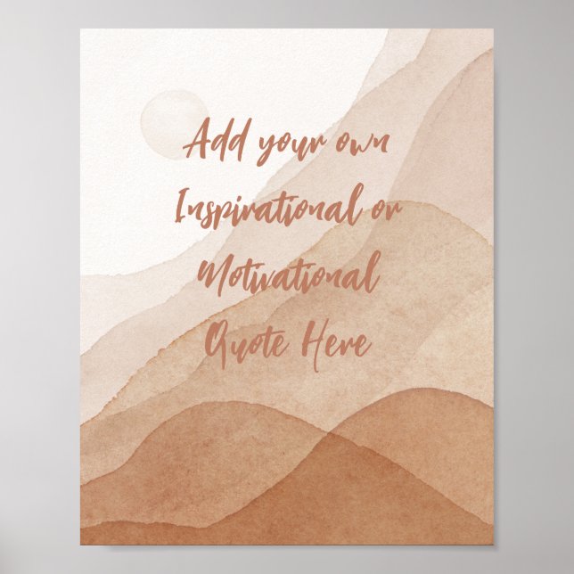 Affiche Créez votre propre motivation Inspiration personna (Devant)