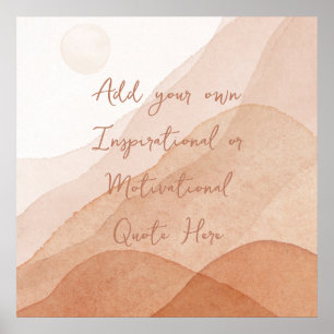 Affiche Créez votre propre motivation Inspiration personna