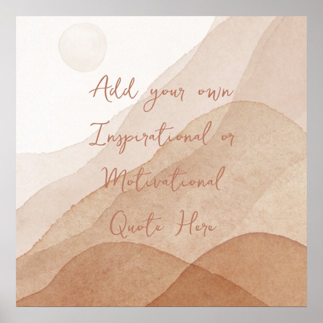 Affiche Créez votre propre motivation Inspiration personna (Devant)