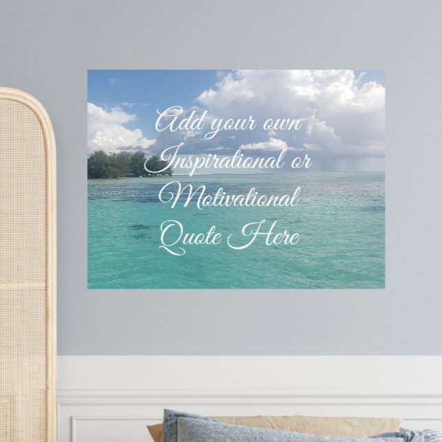 Affiche Créez votre propre Océan Inspirant Motivationnel (Créateur téléchargé)