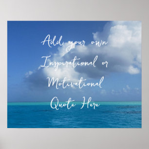 Affiche Créez Votre Propre Océan Motivationnel Inspiration